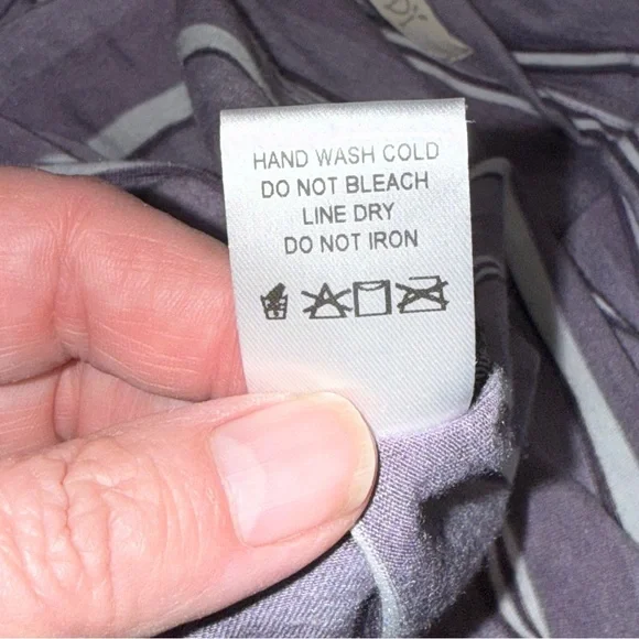 ODDY Purple Stripe Patchwork Leopard Sleeve Boho Tunic Top 1XL - Picture 7 of 8